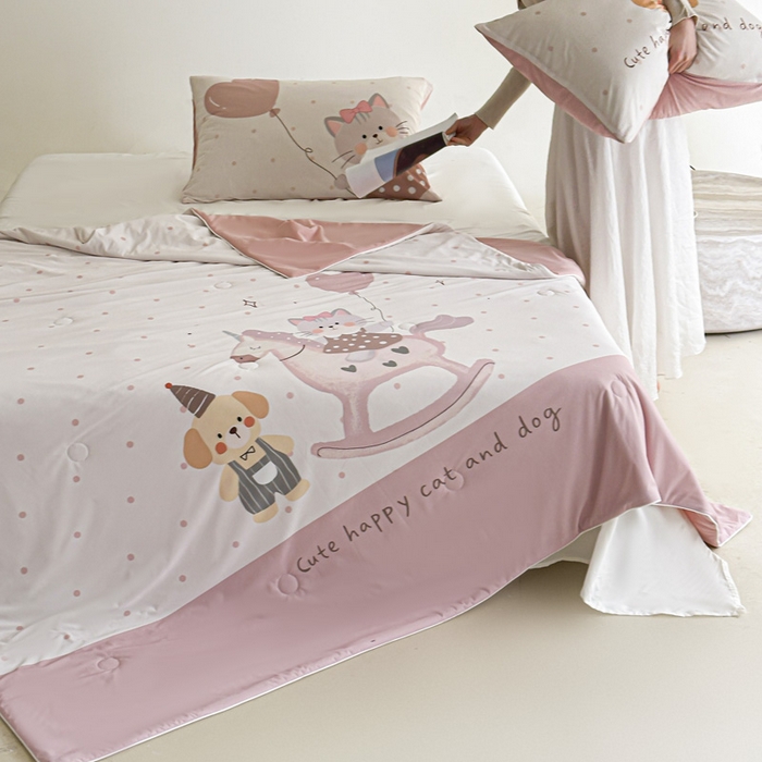 91家纺网 家纺一手货源 找家纺 （总）豪美鑫 2026新款大版凉感夏被