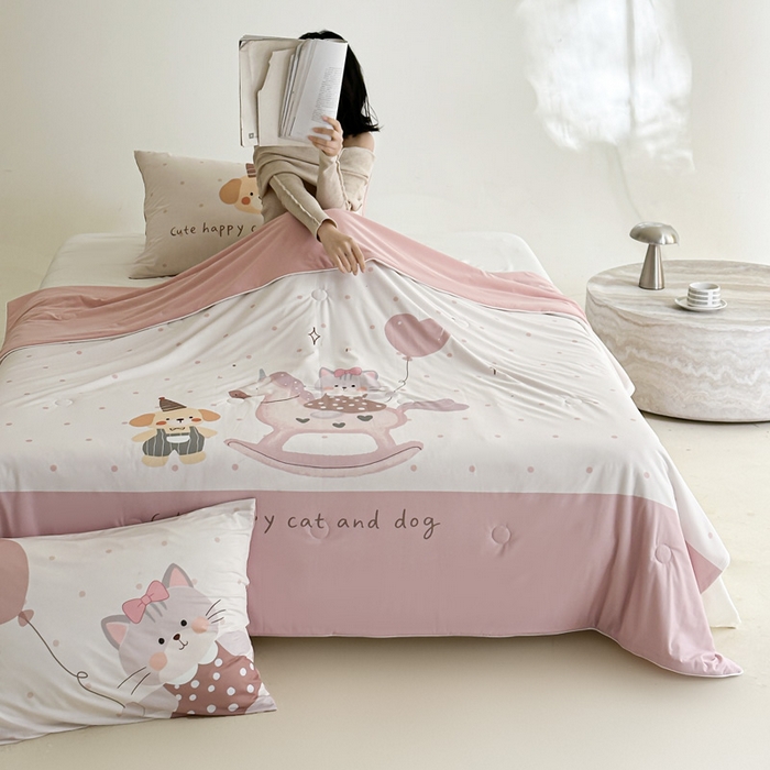 91家纺网 家纺一手货源 找家纺 （总）豪美鑫 2026新款大版凉感夏被