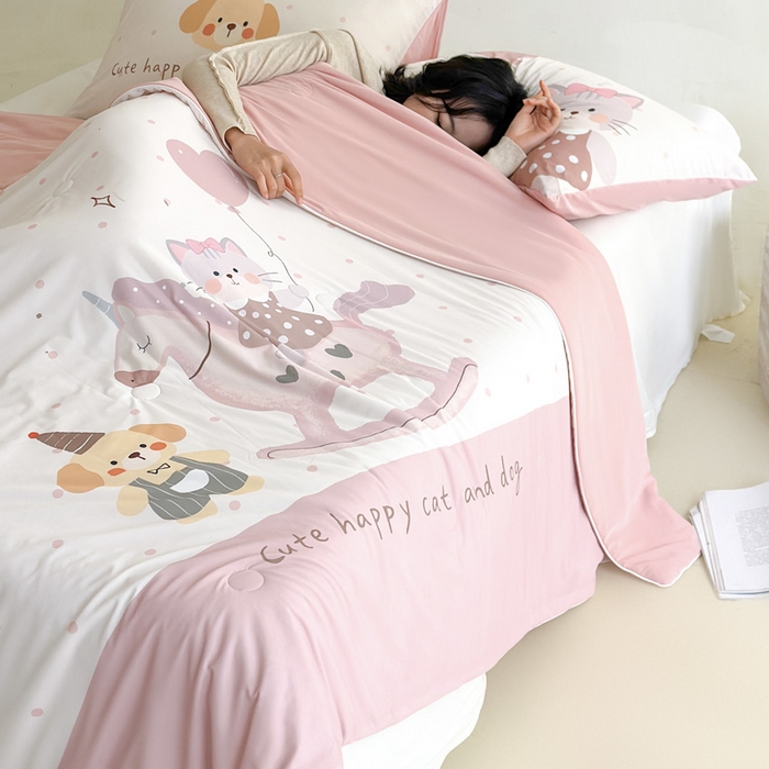 91家纺网 家纺一手货源 找家纺 （总）豪美鑫 2026新款大版凉感夏被