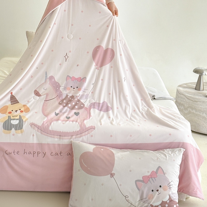 91家纺网 家纺一手货源 找家纺 （总）豪美鑫 2026新款大版凉感夏被