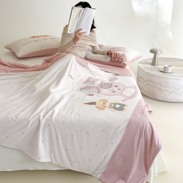 91家纺网 家纺一手货源 找家纺 （总）豪美鑫 2026新款大版凉感夏被