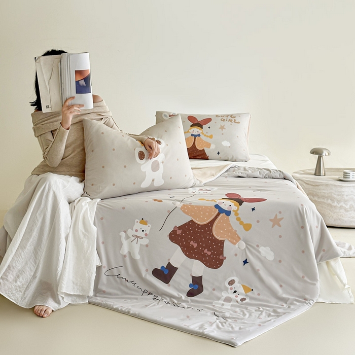 豪美鑫 2026新款大版凉感夏被 萌宠小妹