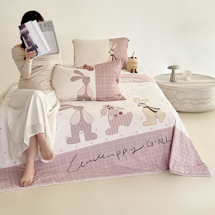 豪美鑫 2026新款大版凉感夏被 三只小兔