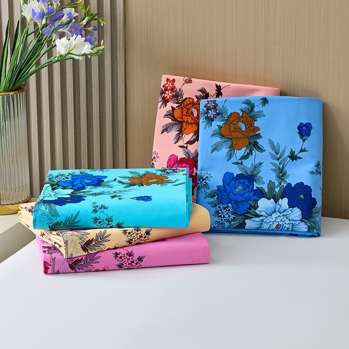 91家纺网 家纺一手货源 找家纺 居美良品 2026新款100%全棉色织水洗棉被套A类纯棉被罩单品被套被套单件 蓝小格