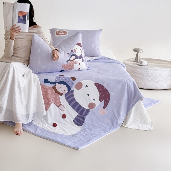 豪美鑫 2026新款大版凉感夏被 雪娃娃