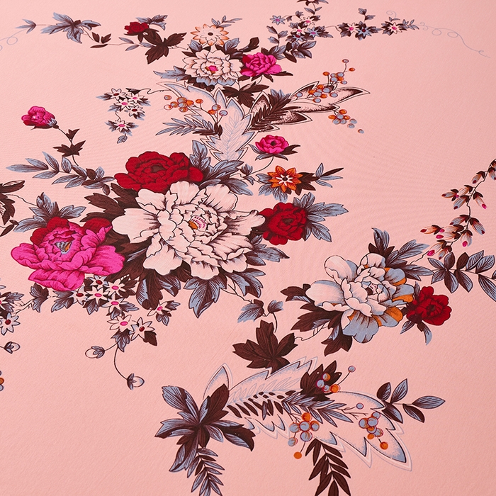 91家纺网 家纺一手货源 找家纺 居美良品 2026新款100%全棉国民老上海纯棉A类老式新疆棉床单 牡丹古韵-玉色