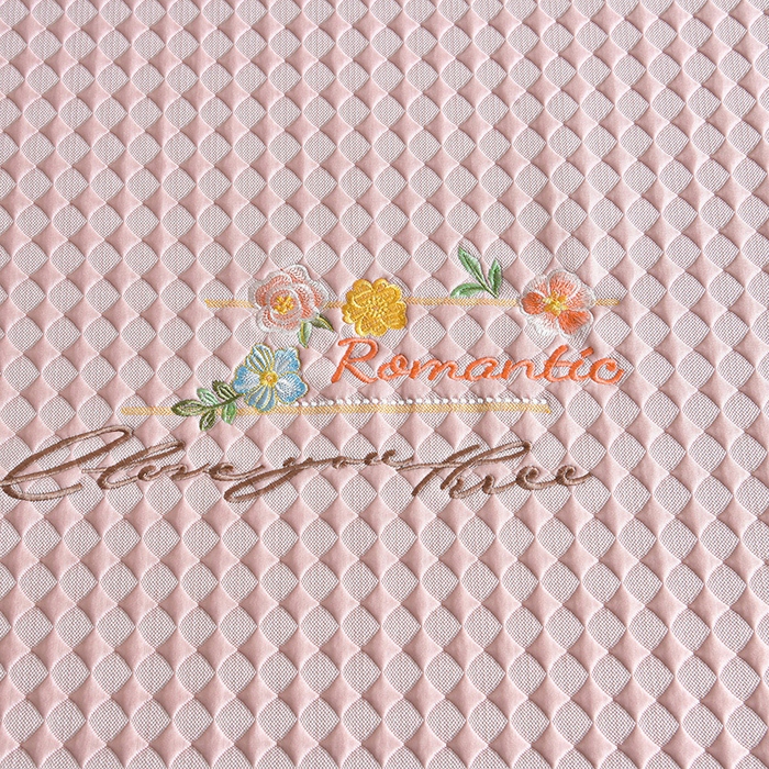 91家纺网 家纺一手货源 找家纺 （总）梦之星 2026新款PE凉感豆豆凉席绣花三明治复合三件套