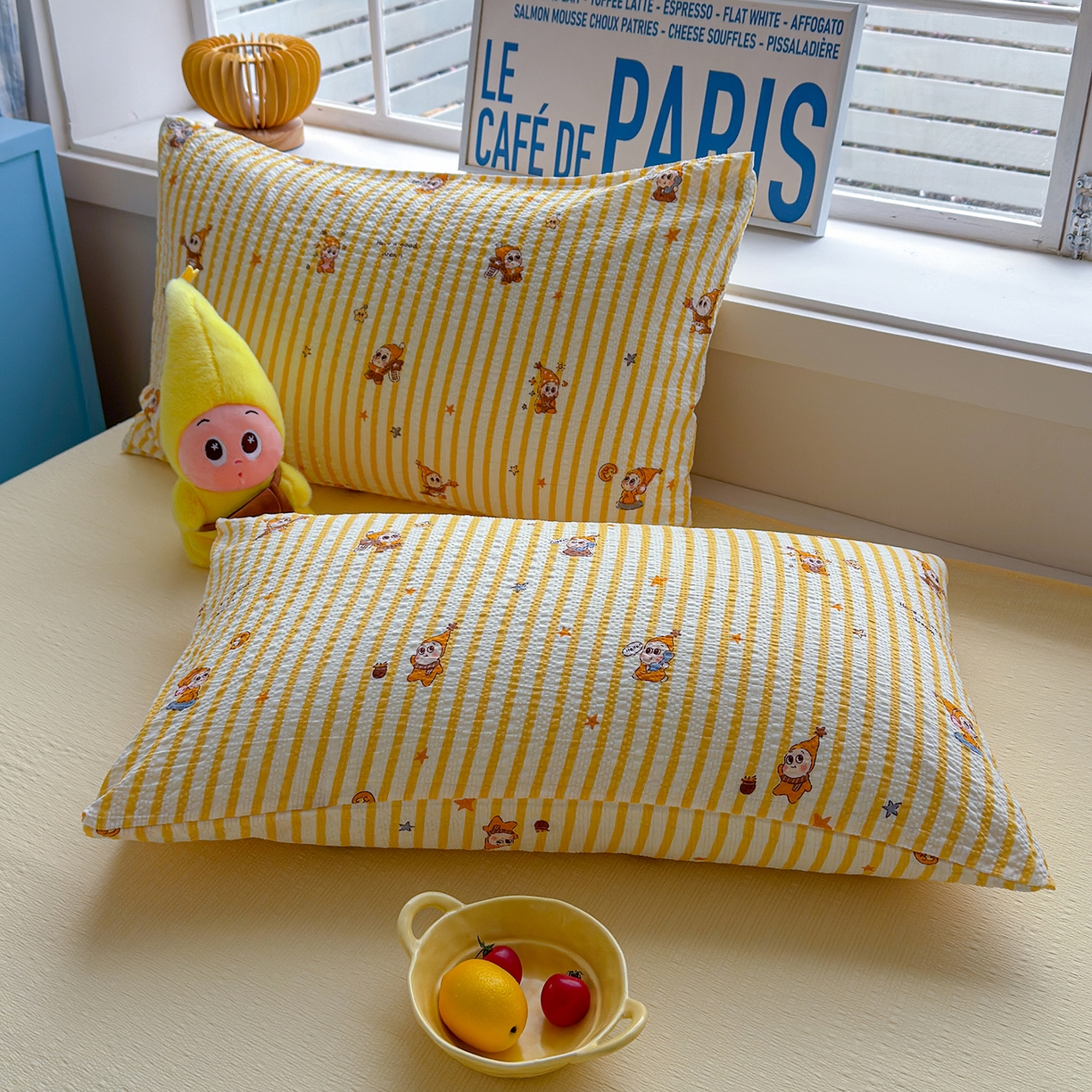 91家纺网 家纺一手货源 找家纺 晚爱 2026新款泡芙棉双层纱夏被四件套小清新泡泡纱夏被四件套 2星宝贝