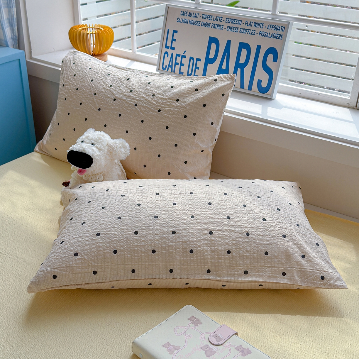 91家纺网 家纺一手货源 找家纺 晚爱 2026新款泡芙棉双层纱夏被四件套小清新泡泡纱夏被四件套 3珍珠奶茶