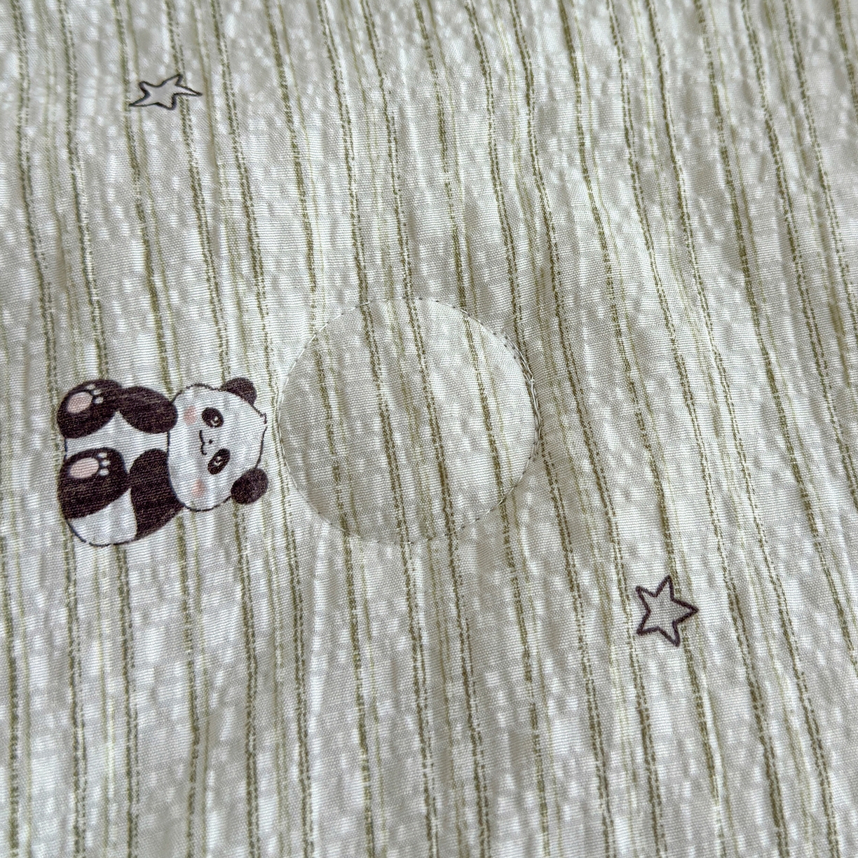 91家纺网 家纺一手货源 找家纺 晚爱 2026新款泡芙棉双层纱夏被四件套小清新泡泡纱夏被四件套 12大熊猫