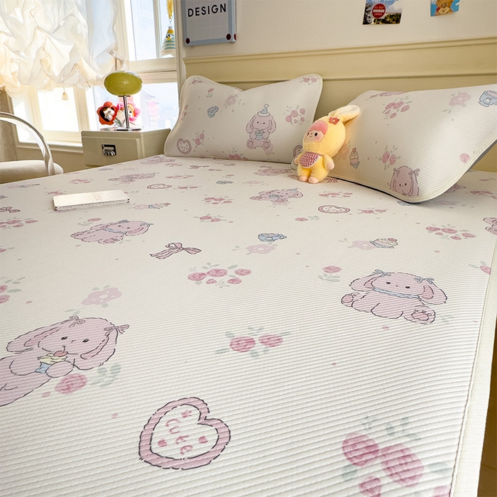 91家纺网 家纺一手货源 找家纺 （总）宜派家纺 2026新款冰豆豆席卡通凉席凉感值过0.21可机洗夏天学生宿舍单人席子