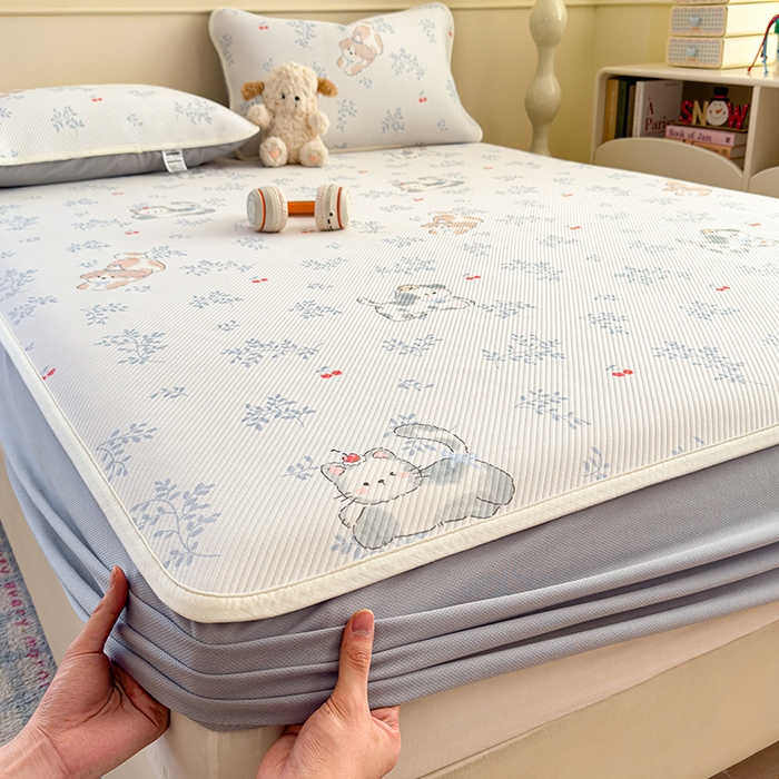 91家纺网 家纺一手货源 找家纺 （总）宜派家纺 2026新款冰豆豆席卡通凉席凉感值过0.21可机洗夏天学生宿舍单人席子