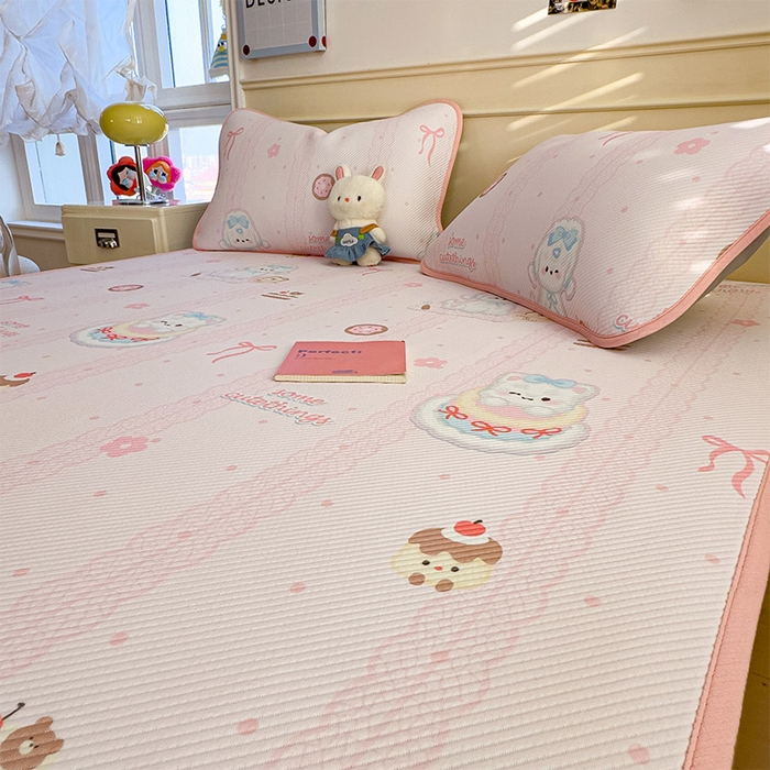 91家纺网 家纺一手货源 找家纺 宜派家纺 2026新款冰豆豆席卡通凉席凉感值过0.21可机洗夏天学生宿舍单人席子 萌萌皮皮狗-床席