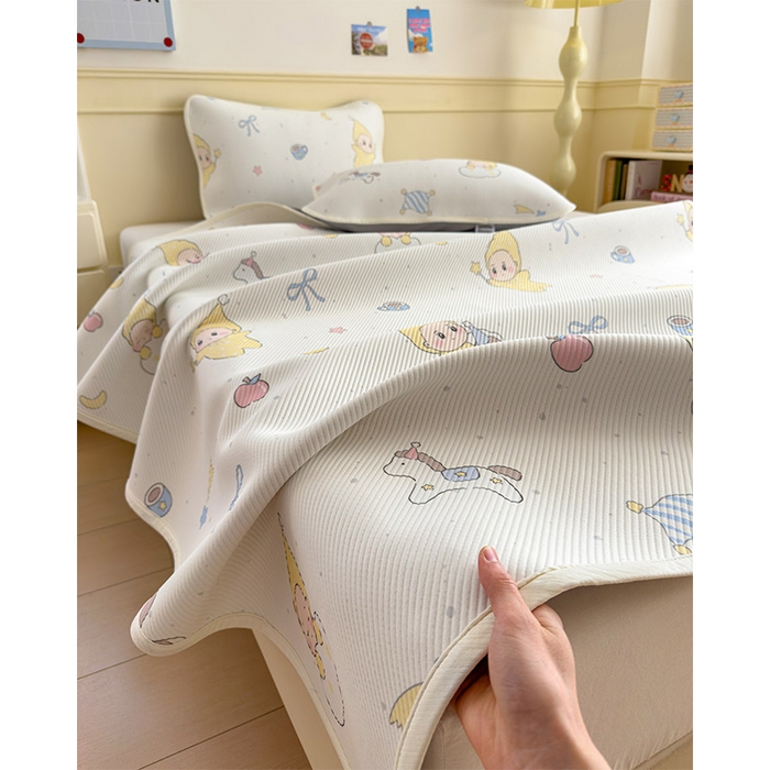 91家纺网 家纺一手货源 找家纺 宜派家纺 2026新款冰豆豆席卡通凉席凉感值过0.21可机洗夏天学生宿舍单人席子 魔力星-床席