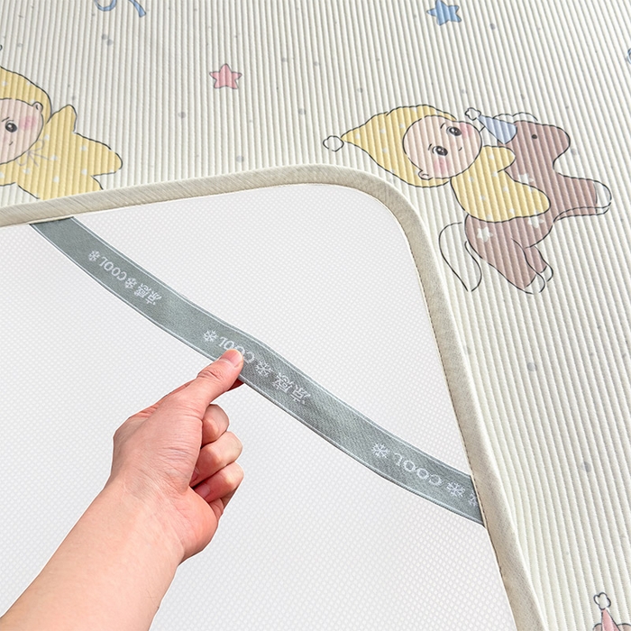 91家纺网 家纺一手货源 找家纺 宜派家纺 2026新款冰豆豆席卡通凉席凉感值过0.21可机洗夏天学生宿舍单人席子 魔力星-床席