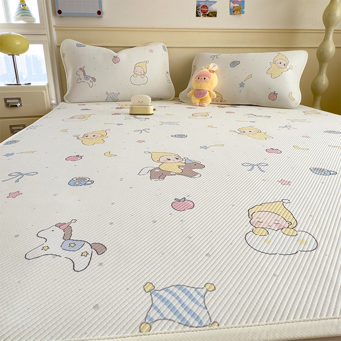 91家纺网 家纺一手货源 找家纺 宜派家纺 2026新款冰豆豆席卡通凉席凉感值过0.21可机洗夏天学生宿舍单人席子 魔力星-床席