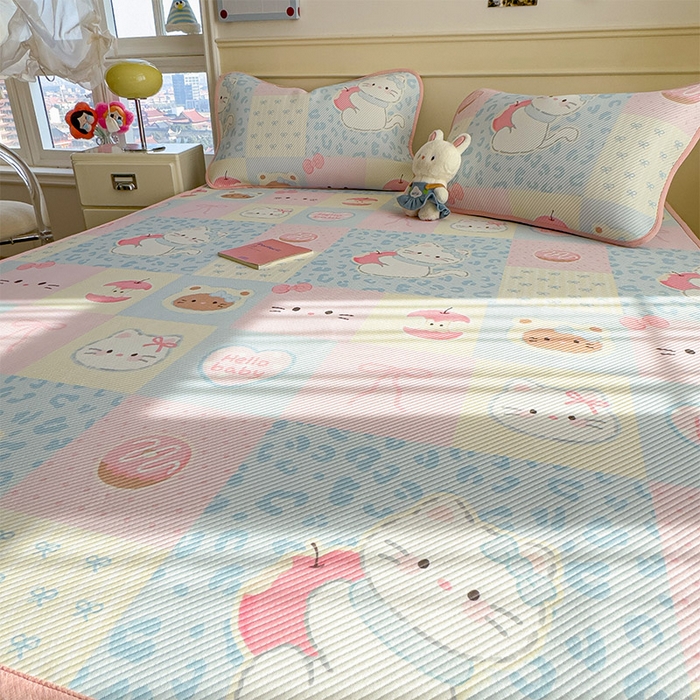 91家纺网 家纺一手货源 找家纺 宜派家纺 2026新款冰豆豆席卡通凉席凉感值过0.21可机洗夏天学生宿舍单人席子 曲奇蒂-床席