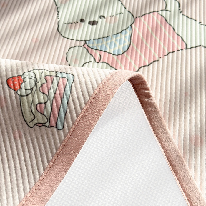 91家纺网 家纺一手货源 找家纺 宜派家纺 2026新款冰豆豆席卡通凉席凉感值过0.21可机洗夏天学生宿舍单人席子 心心蜜狗-床席