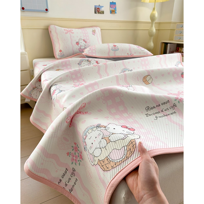 91家纺网 家纺一手货源 找家纺 宜派家纺 2026新款冰豆豆席卡通凉席凉感值过0.21可机洗夏天学生宿舍单人席子 摇篮梦-床席