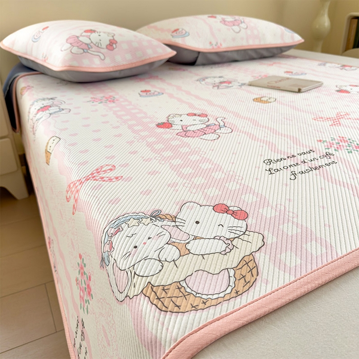 91家纺网 家纺一手货源 找家纺 宜派家纺 2026新款冰豆豆席卡通凉席凉感值过0.21可机洗夏天学生宿舍单人席子 摇篮梦-床席