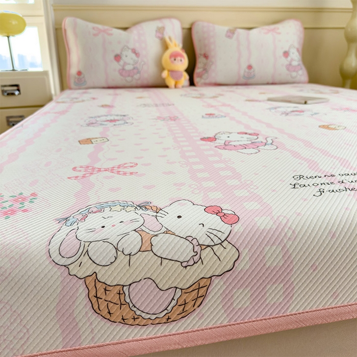 91家纺网 家纺一手货源 找家纺 宜派家纺 2026新款冰豆豆席卡通凉席凉感值过0.21可机洗夏天学生宿舍单人席子 摇篮梦-床席