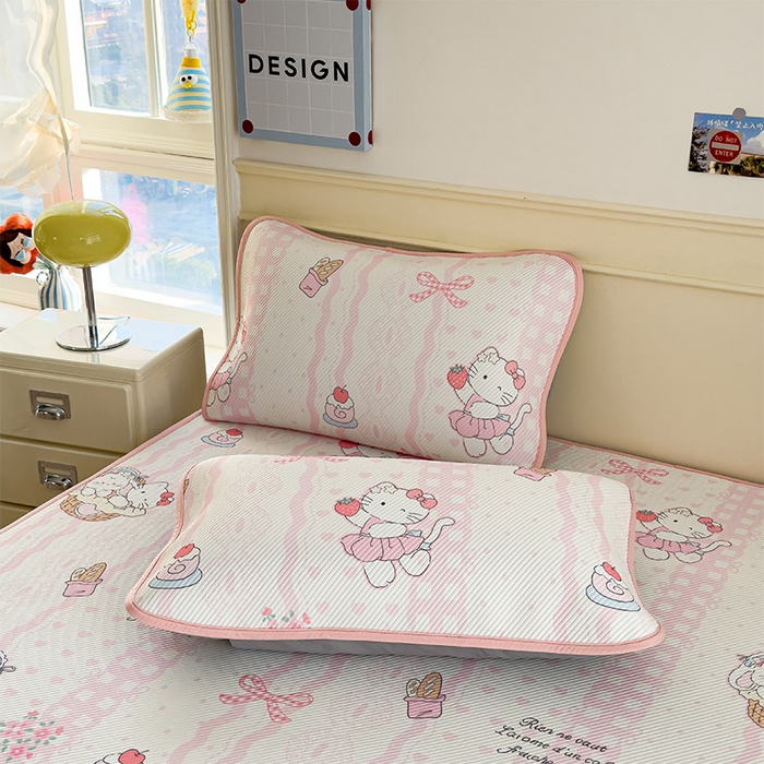 91家纺网 家纺一手货源 找家纺 宜派家纺 2026新款冰豆豆席卡通凉席凉感值过0.21可机洗夏天学生宿舍单人席子 摇篮梦-床席