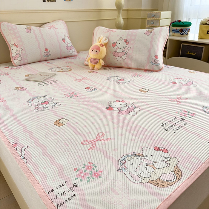 91家纺网 家纺一手货源 找家纺 宜派家纺 2026新款冰豆豆席卡通凉席凉感值过0.21可机洗夏天学生宿舍单人席子 摇篮梦-床席