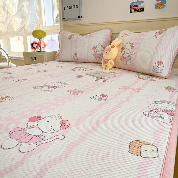 91家纺网 家纺一手货源 找家纺 宜派家纺 2026新款冰豆豆席卡通凉席凉感值过0.21可机洗夏天学生宿舍单人席子 摇篮梦-床席