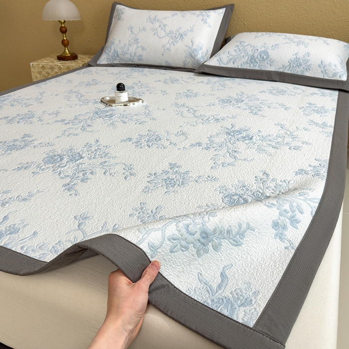 91家纺网 家纺一手货源 找家纺 （总）宜派家纺 2026新款夏天冰丝A类母婴级凉感值过0.21冰豆豆家用凉席子夏季-思琳娜