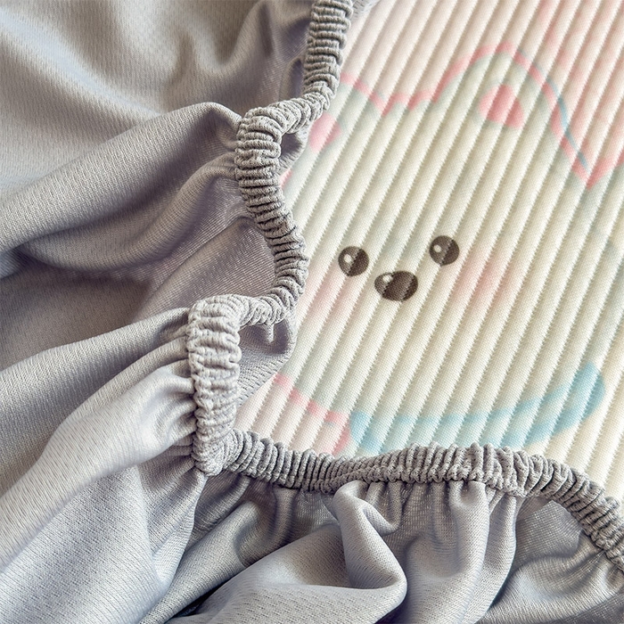 91家纺网 家纺一手货源 找家纺 宜派家纺 2026新款冰豆豆席卡通凉席凉感值过0.21可机洗夏天学生宿舍单人席子 萌萌皮皮狗-床笠