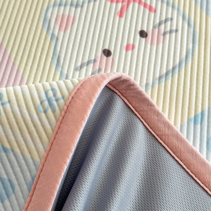 91家纺网 家纺一手货源 找家纺 宜派家纺 2026新款冰豆豆席卡通凉席凉感值过0.21可机洗夏天学生宿舍单人席子 曲奇蒂-床笠