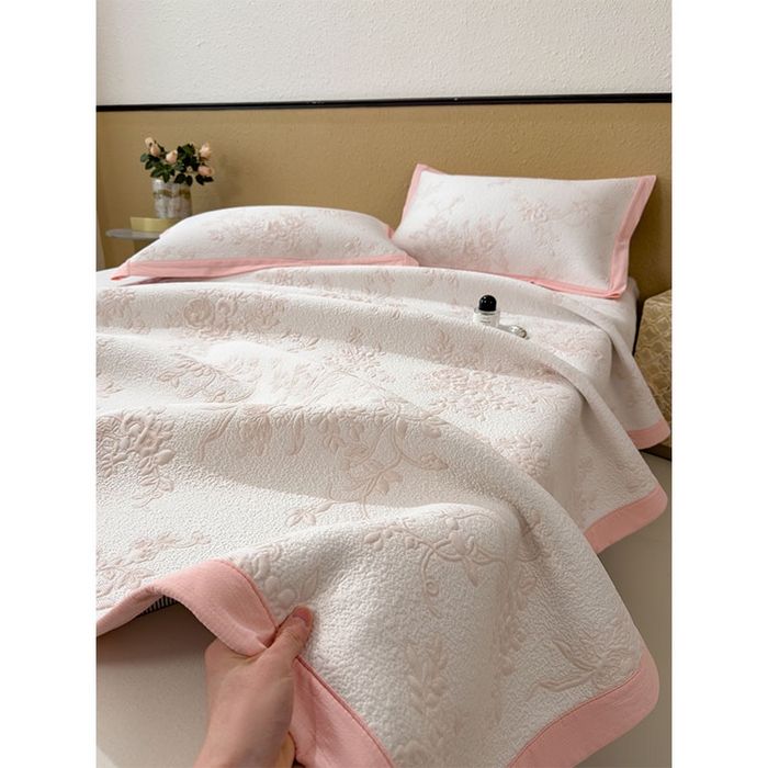 91家纺网 家纺一手货源 找家纺 宜派家纺 2026新款夏天冰丝A类母婴级凉感值过0.21冰豆豆家用凉席子夏季-思琳娜 思琳娜-冰粉-床席