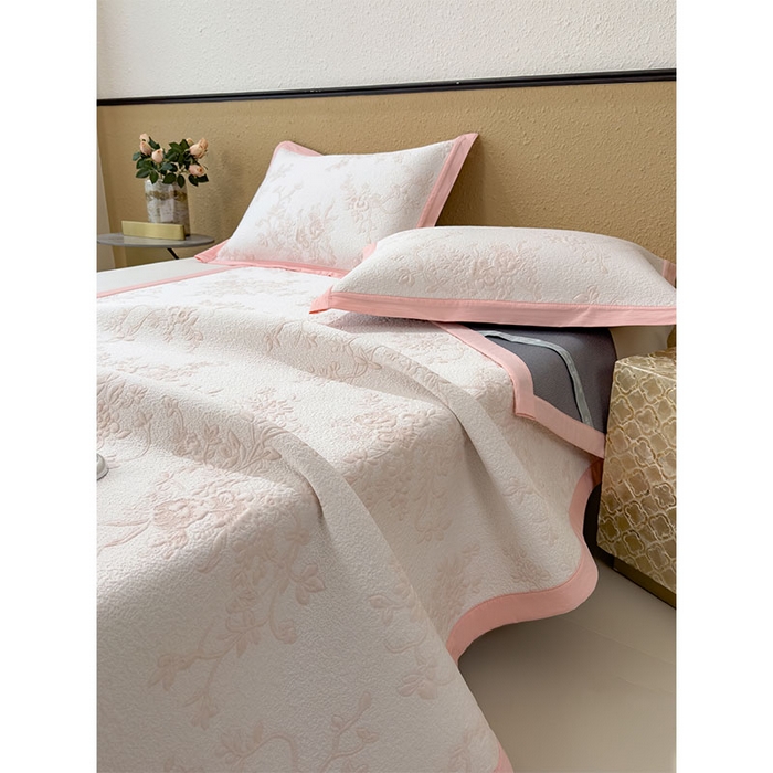 91家纺网 家纺一手货源 找家纺 宜派家纺 2026新款夏天冰丝A类母婴级凉感值过0.21冰豆豆家用凉席子夏季-思琳娜 思琳娜-冰粉-床席