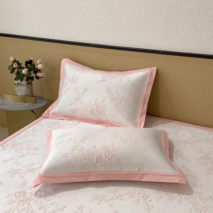 91家纺网 家纺一手货源 找家纺 宜派家纺 2026新款夏天冰丝A类母婴级凉感值过0.21冰豆豆家用凉席子夏季-思琳娜 思琳娜-冰粉-床席