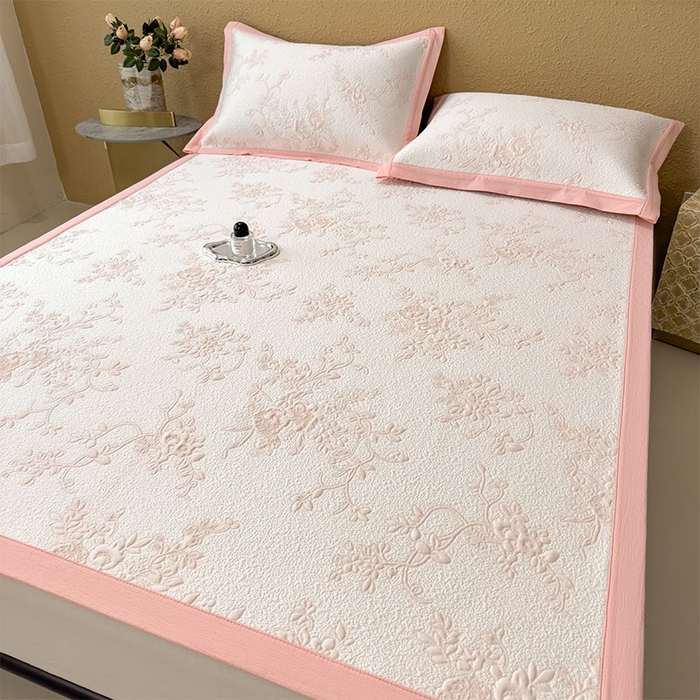 91家纺网 家纺一手货源 找家纺 宜派家纺 2026新款夏天冰丝A类母婴级凉感值过0.21冰豆豆家用凉席子夏季-思琳娜 思琳娜-冰粉-床席