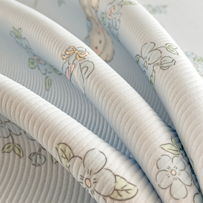 91家纺网 家纺一手货源 找家纺 宜派家纺 2026新款冰豆豆席卡通凉席凉感值过0.21可机洗夏天学生宿舍单人席子 小花猫-床笠