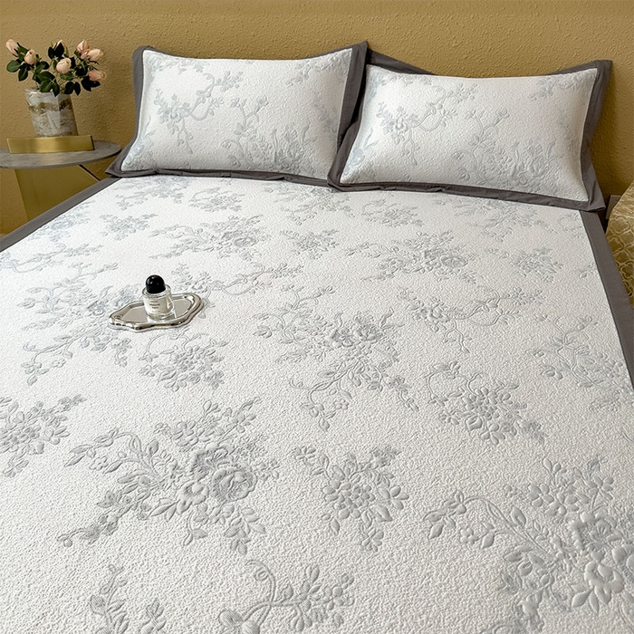 91家纺网 家纺一手货源 找家纺 宜派家纺 2026新款夏天冰丝A类母婴级凉感值过0.21冰豆豆家用凉席子夏季-思琳娜 思琳娜-淡蓝-床席