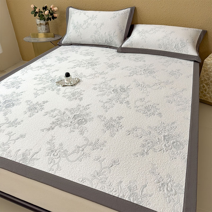 91家纺网 家纺一手货源 找家纺 宜派家纺 2026新款夏天冰丝A类母婴级凉感值过0.21冰豆豆家用凉席子夏季-思琳娜 思琳娜-淡蓝-床席