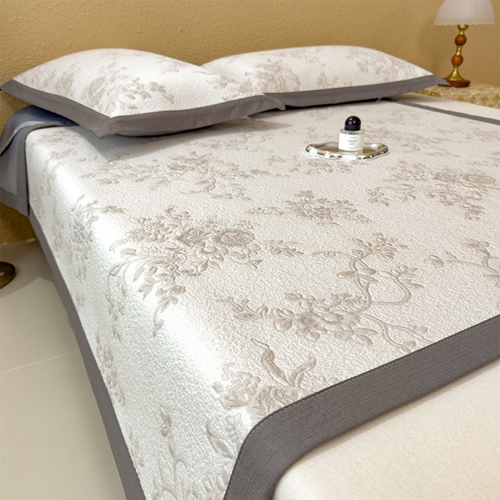 91家纺网 家纺一手货源 找家纺 宜派家纺 2026新款夏天冰丝A类母婴级凉感值过0.21冰豆豆家用凉席子夏季-思琳娜 思琳娜-豆咖-床席