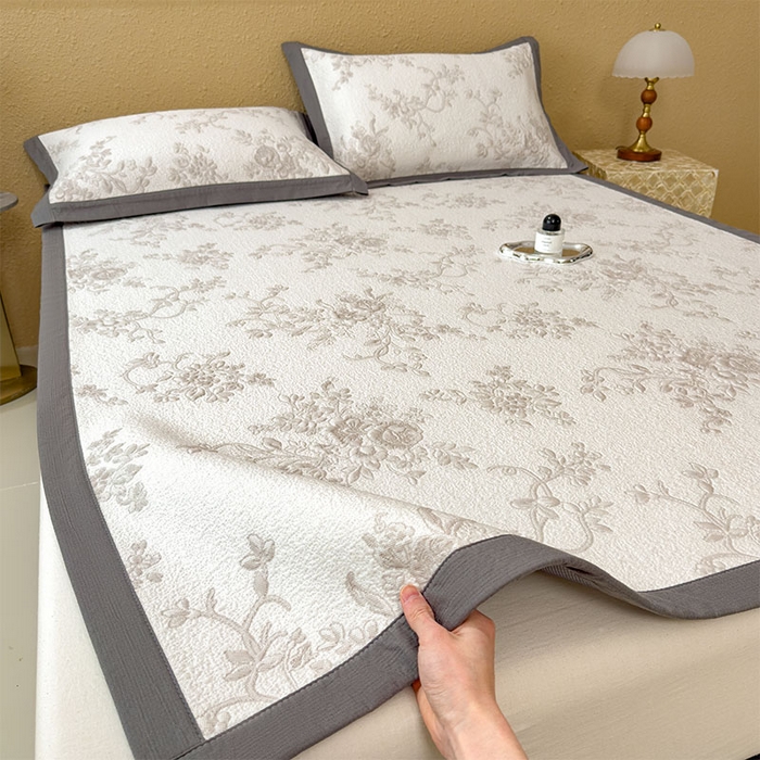 91家纺网 家纺一手货源 找家纺 宜派家纺 2026新款夏天冰丝A类母婴级凉感值过0.21冰豆豆家用凉席子夏季-思琳娜 思琳娜-豆咖-床席