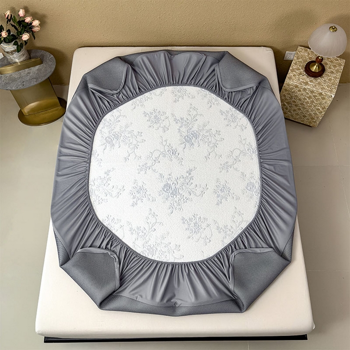 91家纺网 家纺一手货源 找家纺 宜派家纺 2026新款夏天冰丝A类母婴级凉感值过0.21冰豆豆家用凉席子夏季-思琳娜 思琳娜-淡蓝-床笠