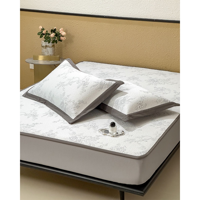 91家纺网 家纺一手货源 找家纺 宜派家纺 2026新款夏天冰丝A类母婴级凉感值过0.21冰豆豆家用凉席子夏季-思琳娜 思琳娜-淡蓝-床笠