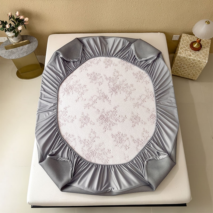 91家纺网 家纺一手货源 找家纺 宜派家纺 2026新款夏天冰丝A类母婴级凉感值过0.21冰豆豆家用凉席子夏季-思琳娜 思琳娜-淡雅紫-床笠