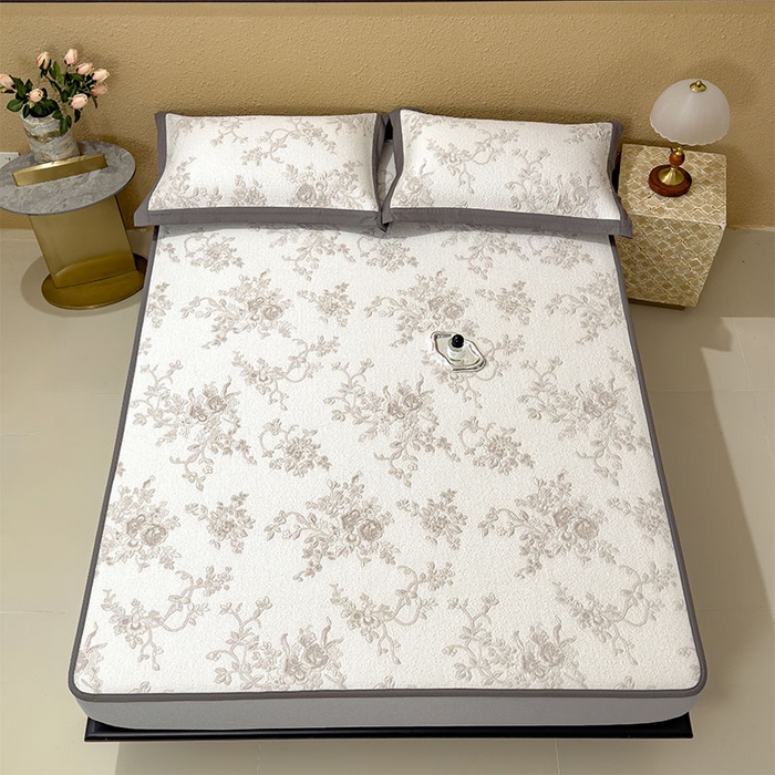 91家纺网 家纺一手货源 找家纺 宜派家纺 2026新款夏天冰丝A类母婴级凉感值过0.21冰豆豆家用凉席子夏季-思琳娜 思琳娜-豆咖-床笠