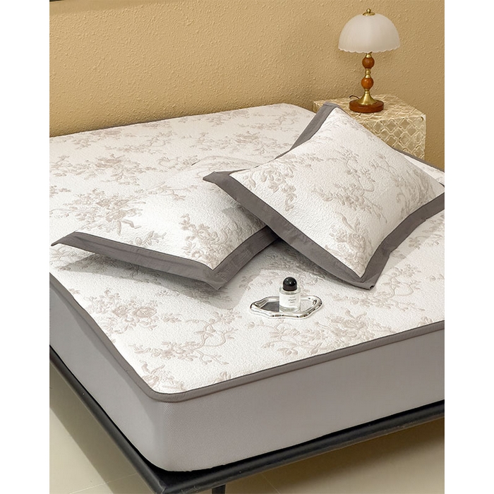 91家纺网 家纺一手货源 找家纺 宜派家纺 2026新款夏天冰丝A类母婴级凉感值过0.21冰豆豆家用凉席子夏季-思琳娜 思琳娜-豆咖-床笠