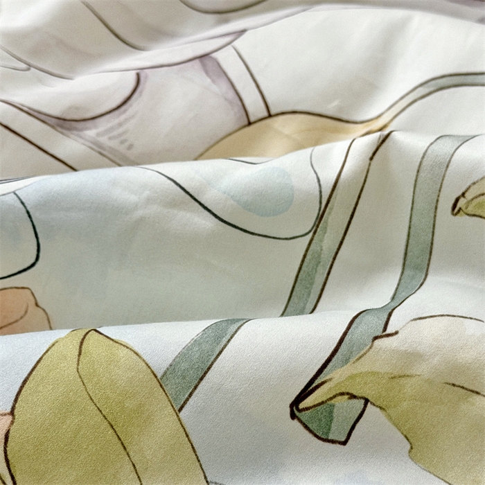 91家纺网 家纺一手货源 找家纺 萌宝家纺 2026新款母婴风全棉60S贡缎大豆夏被幼儿园纯棉夏凉被三件套 天鹅湖