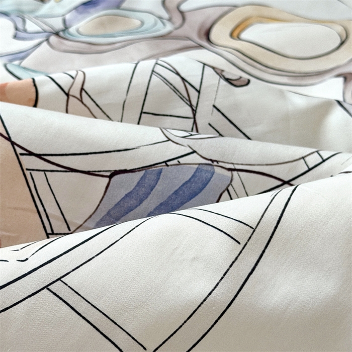 91家纺网 家纺一手货源 找家纺 萌宝家纺 2026新款母婴风全棉60S贡缎大豆夏被幼儿园纯棉夏凉被三件套 星月绮梦