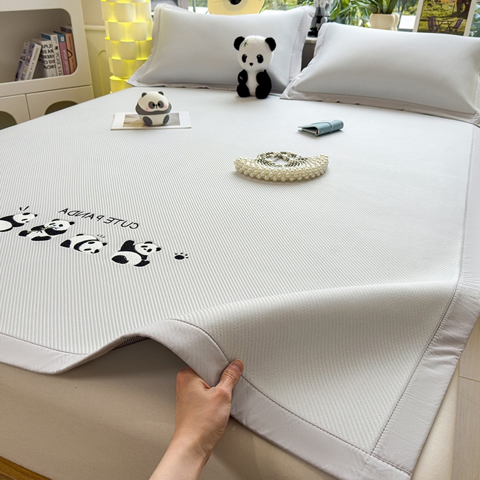 91家纺网 家纺一手货源 找家纺 （总）宜派家纺 2026新款可机洗冰豆豆冰丝席凉席a类母婴级婴儿可用凉感值过0.21夏天床笠款软席子夏季