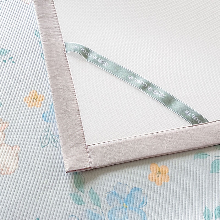 91家纺网 家纺一手货源 找家纺 （总）宜派家纺 2026新款夏季花卉冰丝凉席床笠凉感值过0.21单件夏天冰豆豆A类可机洗学生宿舍空调软席