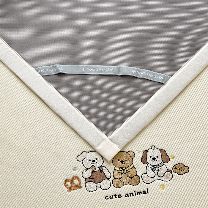 91家纺网 家纺一手货源 找家纺 宜派家纺 2026新款可机洗冰豆豆冰丝席凉席a类母婴级婴儿可用凉感值过0.21夏天床笠款软席子夏季 小友聚会-床席